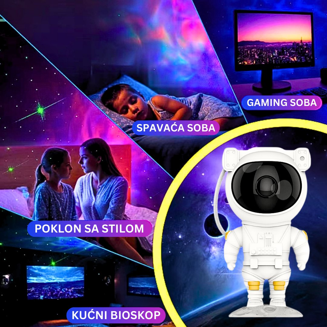 Astronaut Projektor – Zvezdano Nebo u Tvom Domu ✨