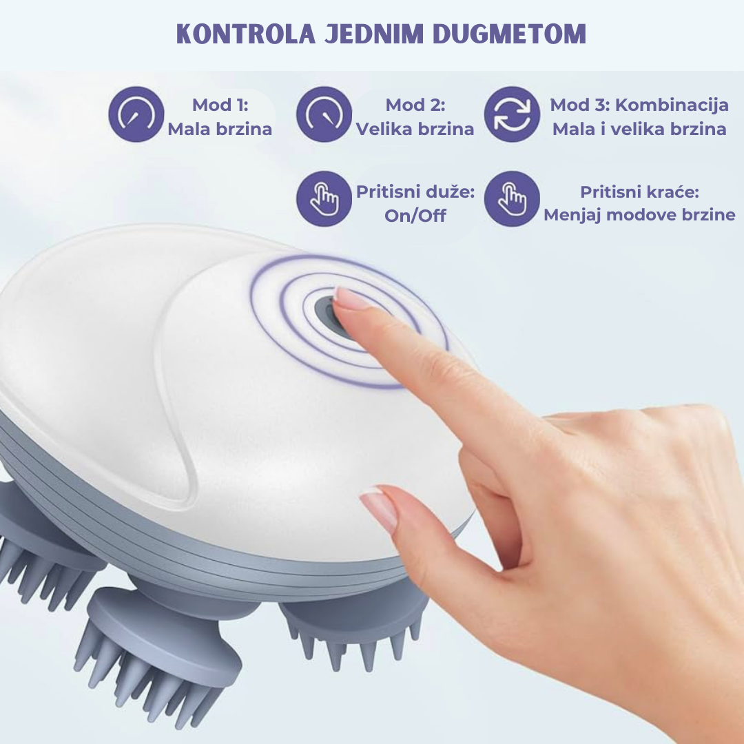 🌀 Električni Masažer za Celo Telo – Bežični, Vodootporan & Opuštajući! 💆♂️✨