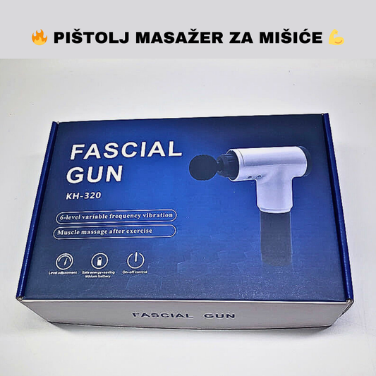 🔥 Pištolj Masažer za Mišiće 💪 – Dubinska Masaža za Oporavak i Relaksaciju 🏋️‍♂️