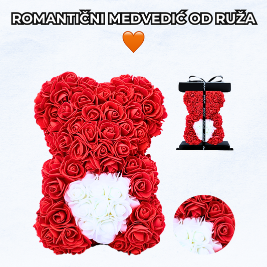 Romantični Medvedić od Ruža 🌹