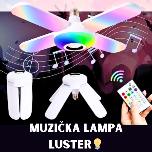 Pametna LED Muzička Lampa - 7 Boja, Bluetooth Zvučnik & Daljinski | Idealno za Dom i Žurke 🎶💡