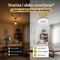 2 u 1 Sijalica Ventilator sa Daljinskim Upravljačem